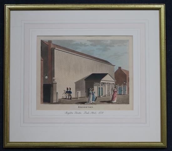 T. Woodfall Brighton showing The Theatre in Duke Street 7.5 x 10in.